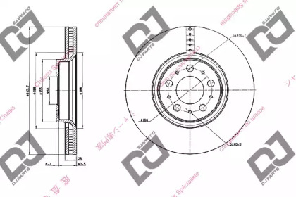 Тормозной диск DJ PARTS BD2009